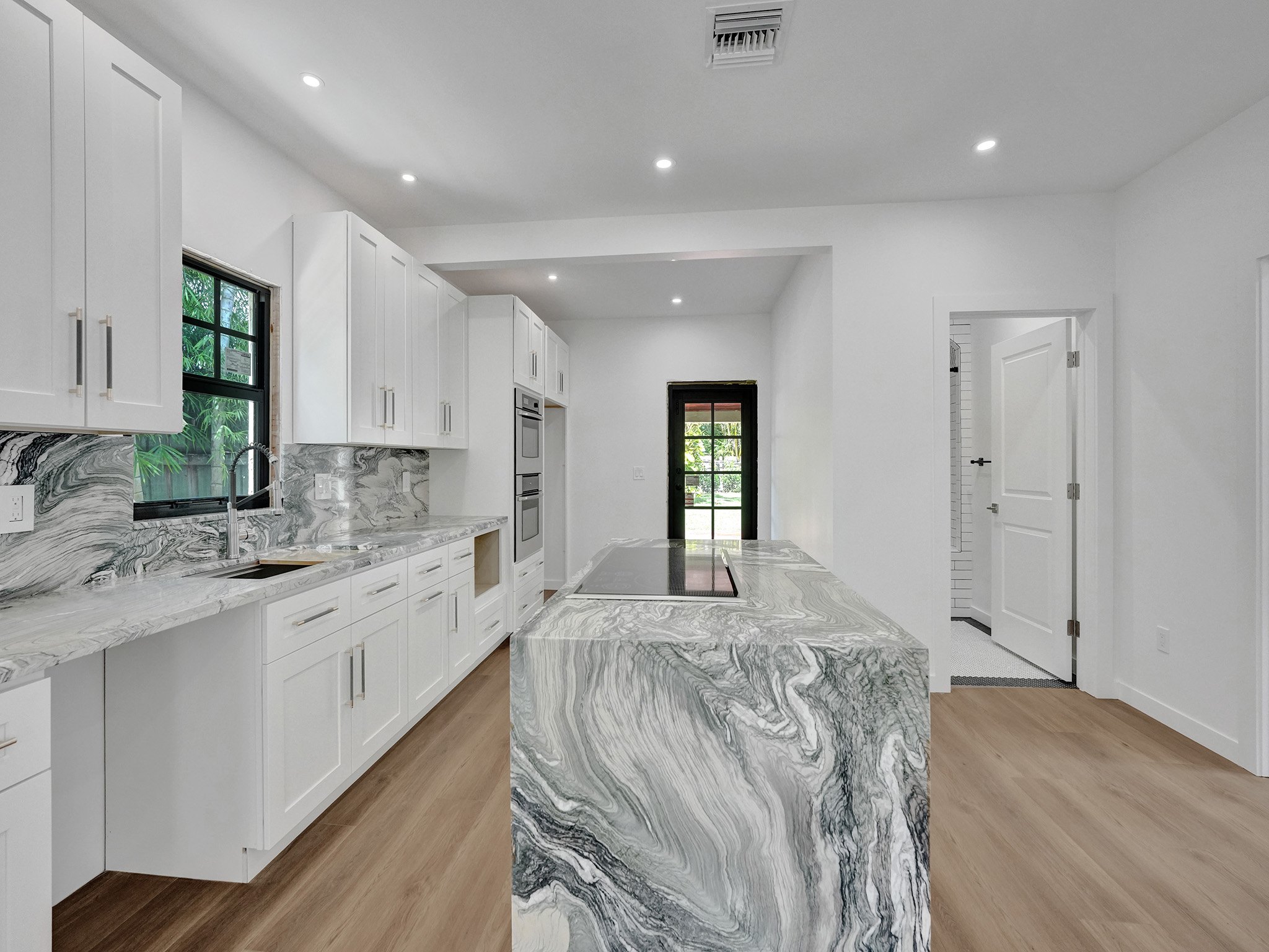 Restored kitchen at the Historic Ardmore Residence